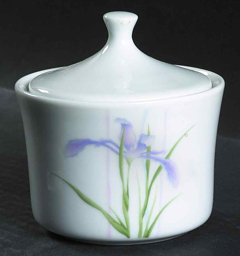 Shadow Iris (Corelle) Sugar Bowl & Lid by Corning Corelle-1