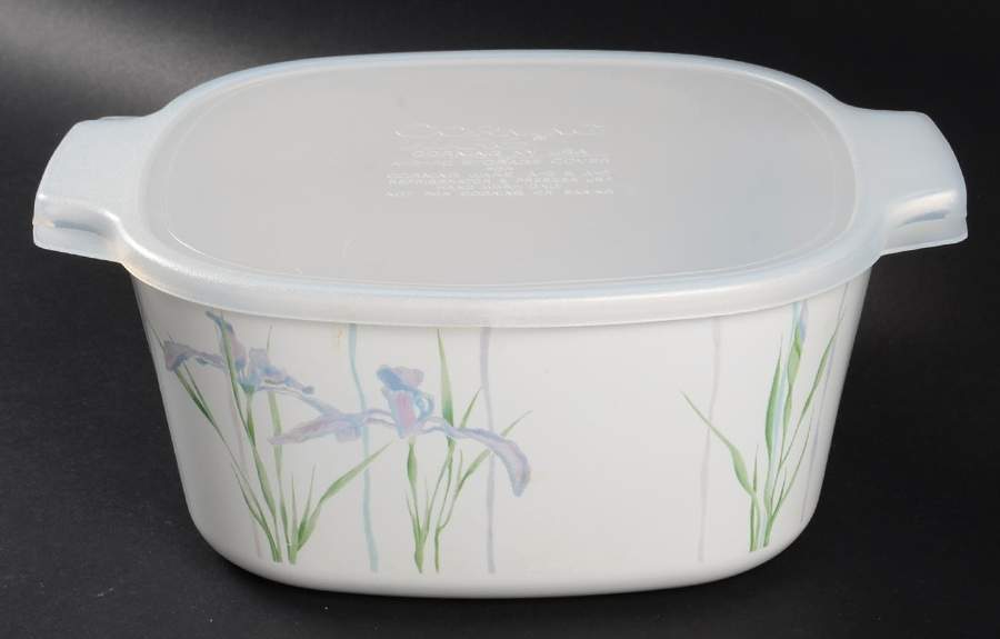 Shadow Iris (Corelle) 3 Quart Square Casserole with Lid by Corning Corelle-1