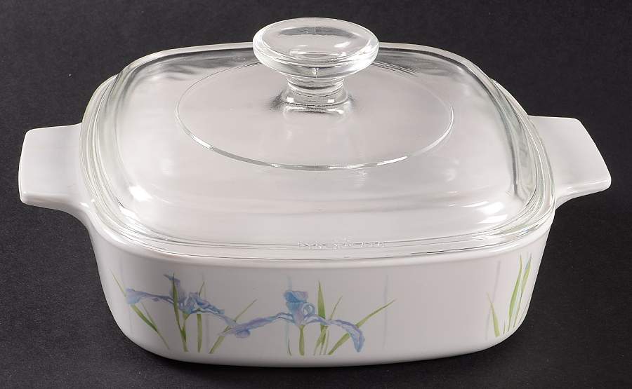 Shadow Iris (Corelle) 1 Quart Square Casserole with Lid by Corning Corelle-1