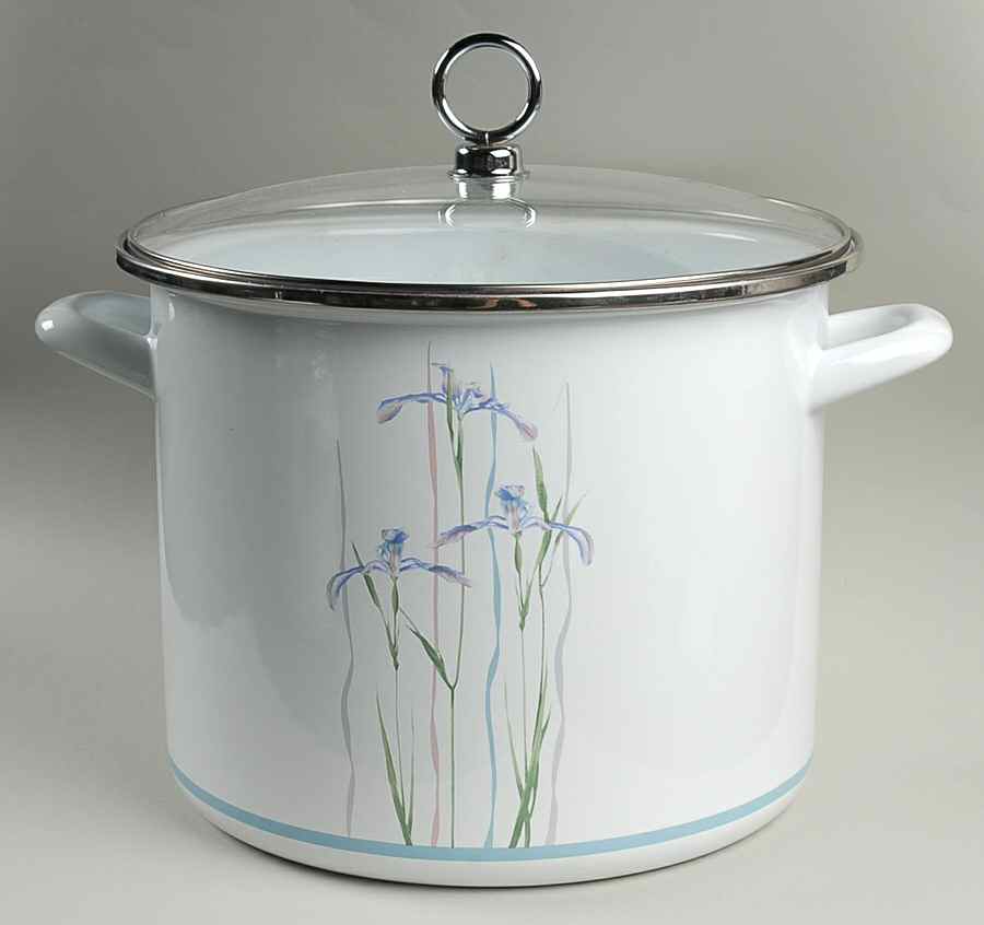 Shadow Iris (Corelle) 8 Quart Metal Stockpot & Metal Lid by Corning Corelle-1