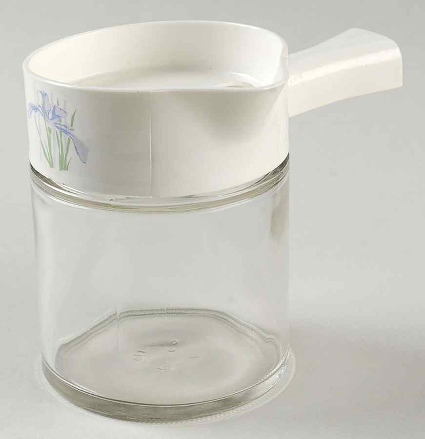 Shadow Iris (Corelle) Creamer Glassware & Plastic Lid by Corning Corelle-1