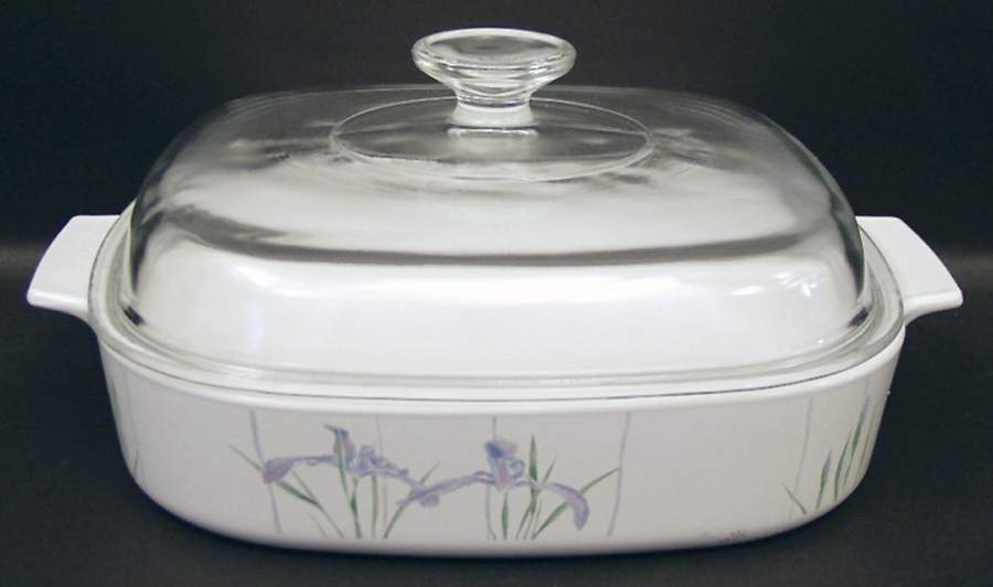 Shadow Iris (Corelle) 2.5 Quart Square Casserole with Lid by Corning Corelle-1