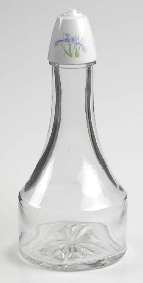 Shadow Iris (Corelle) Oil/Vinegar Glassware Shaker Cruet & Plastic Top by Corning Corelle-1