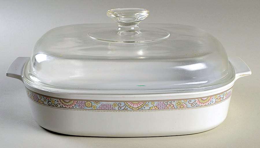 Shangri La 2.5 Quart Square Casserole with Lid by Corning Corelle-1