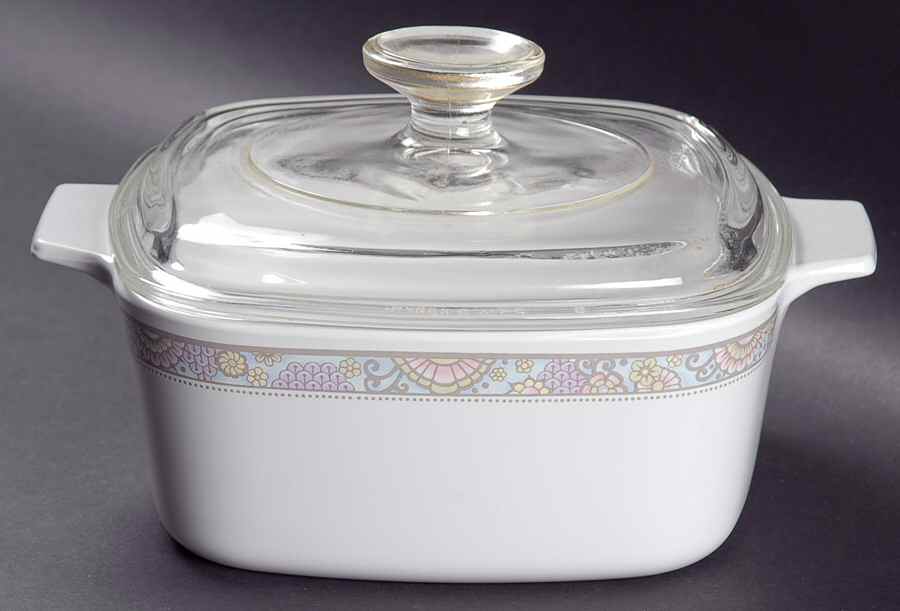 Shangri La 1.5 Quart Square Casserole with Lid by Corning Corelle-1