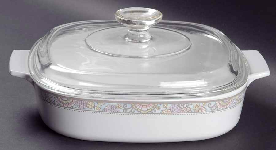 Shangri La 1.5 Quart Square Casserole with Lid by Corning Corelle-1