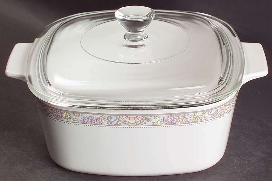 Shangri La 1.5 Quart Square Casserole with Lid by Corning Corelle-1