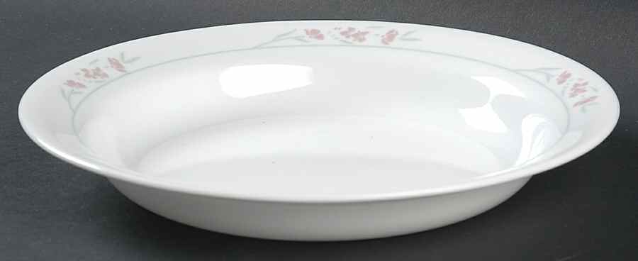 Silk Blossoms (Corelle) Rim Soup Bowl by Corning Corelle-1