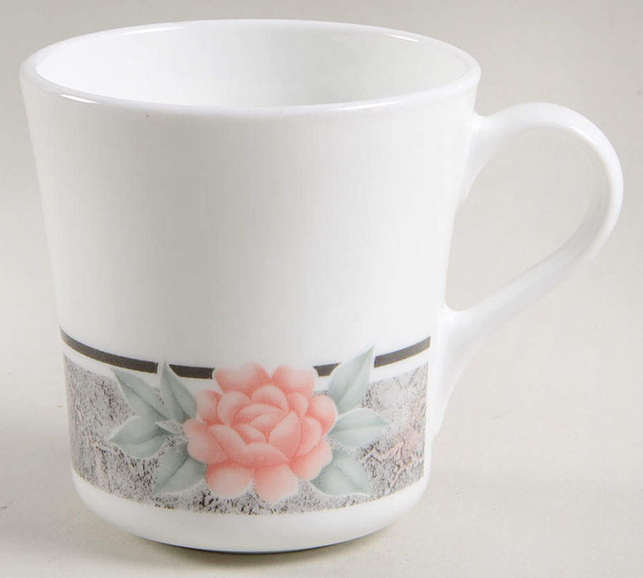 Silk and Roses (Corelle) Flat Cup by Corning Corelle-1