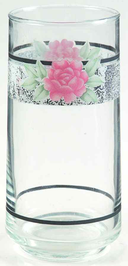 Silk and Roses (Corelle) 15 Oz Glassware Tumbler by Corning Corelle-1