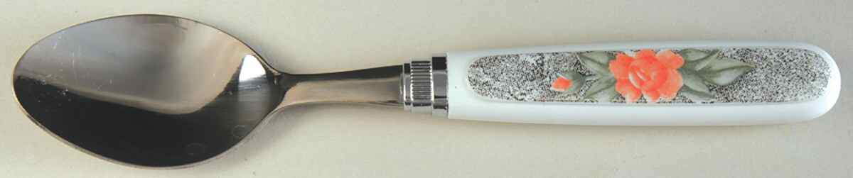 Silk and Roses (Corelle) Teaspoon by Corning Corelle-1