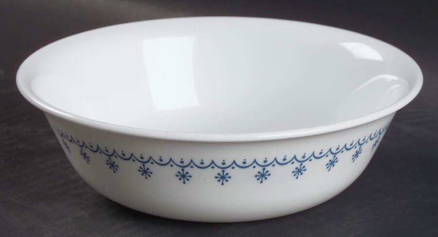 Snowflake Blue (Corelle) Coupe Cereal Bowl by Corning Corelle-1