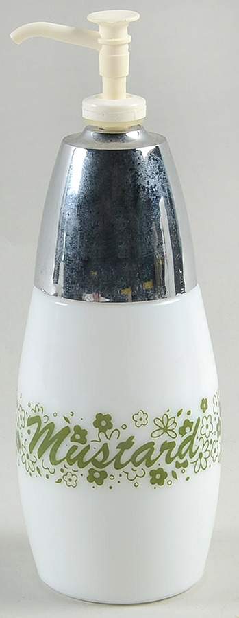Spring Blossom (Large Flowers) Mustard Dispenser by Corning Corelle-1