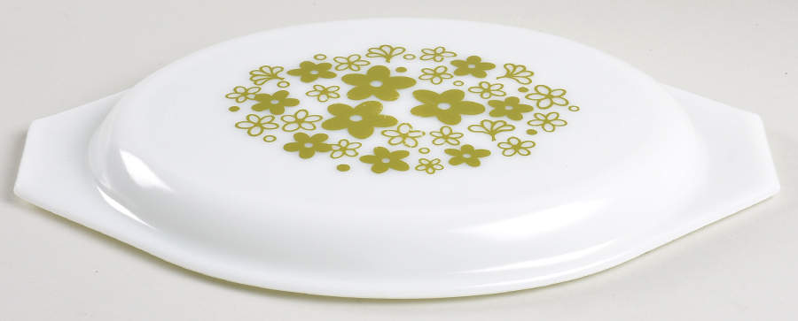 Spring Blossom (Large Flowers) Lid for 2.5 Quart Oval Covered Casserole by Corning Corelle-1