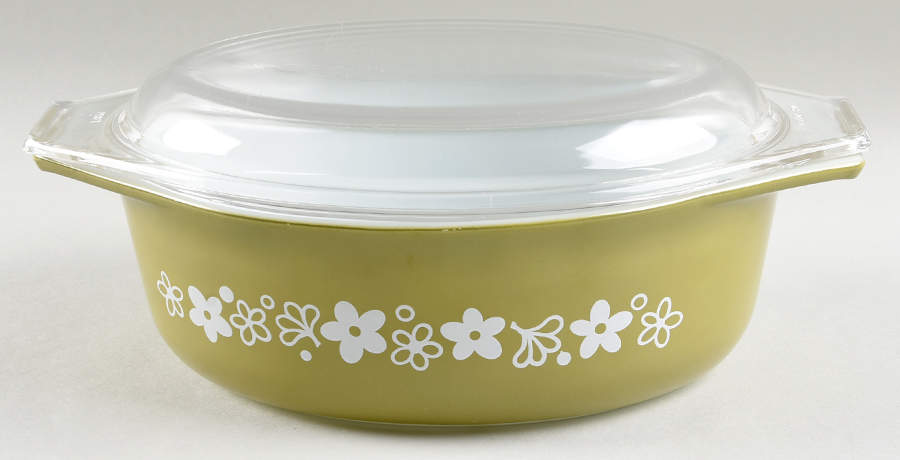 Spring Blossom (Large Flowers) 1.5 Quart Oval Covered Casserole by Corning Corelle-1