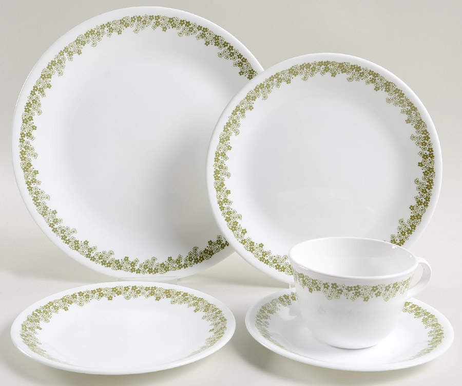 Spring Blossom (Large Flowers) 5 Piece Place Setting by Corning Corelle-1