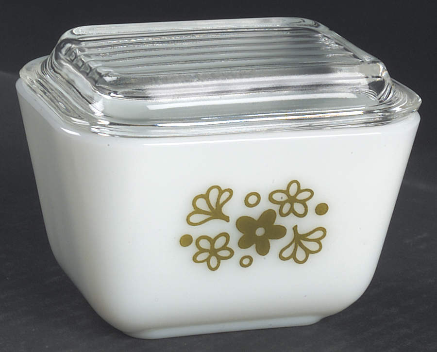 Spring Blossom (Large Flowers) Small Refrigerator Jar & Lid by Corning Corelle-1