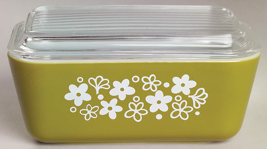 Spring Blossom (Large Flowers) Medium Refrigerator Jar & Lid by Corning Corelle-1