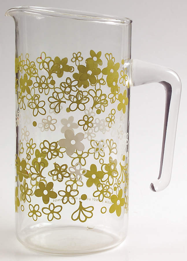 Spring Blossom (Large Flowers) 32 Oz Glassware Pitcher by Corning Corelle-1