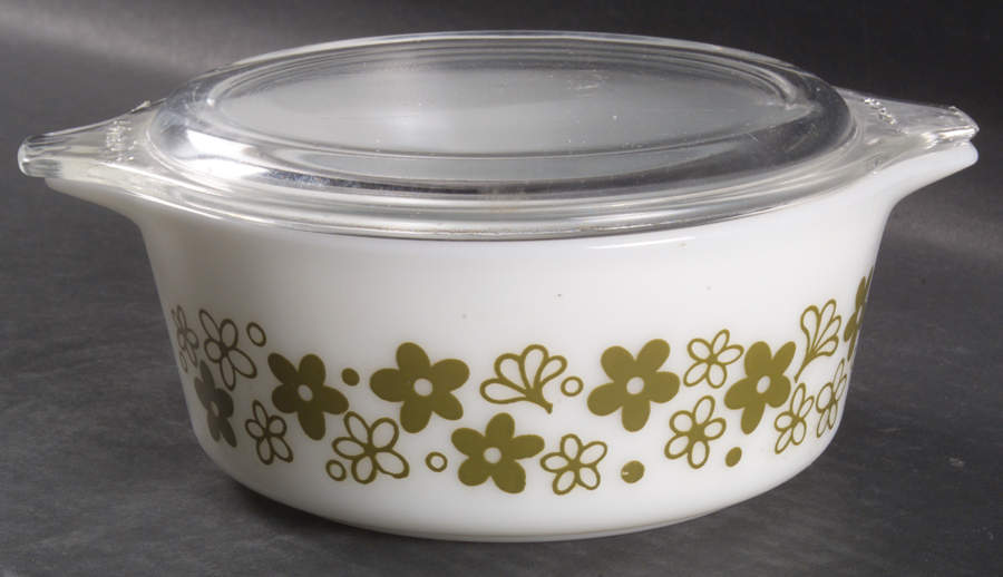 Spring Blossom (Large Flowers) 1.50 Pt Round Covered Casserole by Corning Corelle-1