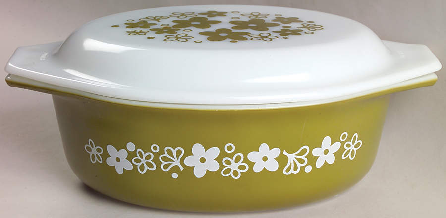 Spring Blossom (Large Flowers) 1.5 Quart Oval Covered Casserole by Corning Corelle-1