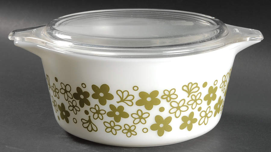 Spring Blossom (Large Flowers) 1.5 Qt Round Covered Casserole by Corning Corelle-1
