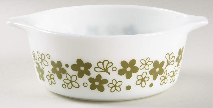Spring Blossom (Large Flowers) 1.50 Pt Round Casserole No Lid by Corning Corelle-1