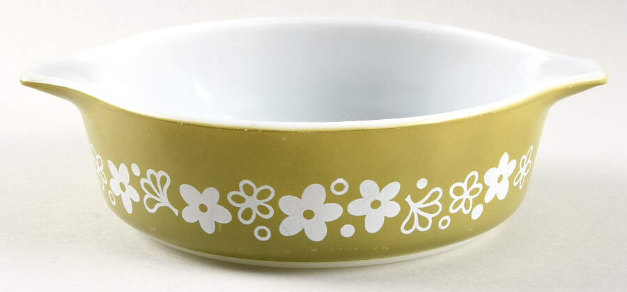 Spring Blossom (Large Flowers) 1 Pt Round Casserole No Lid by Corning Corelle-1