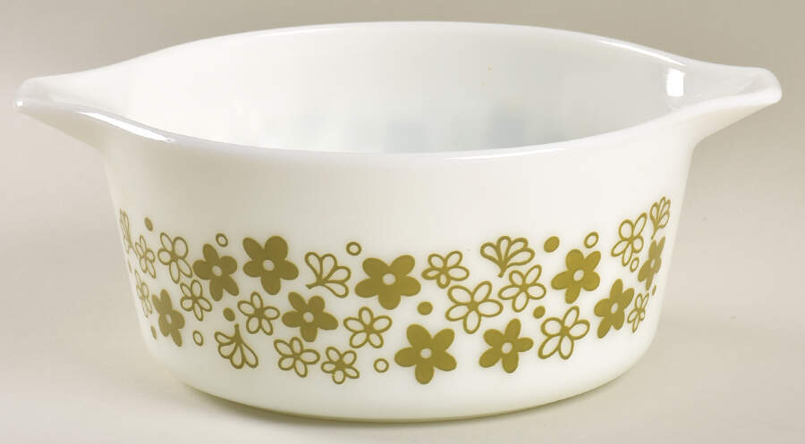 Spring Blossom (Large Flowers) 1.5 Quart Round Casserole No Lid by Corning Corelle-1