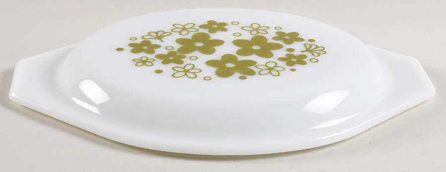 Spring Blossom (Large Flowers) Lid for 1.5 Quart Oval Covered Casserole by Corning Corelle-1