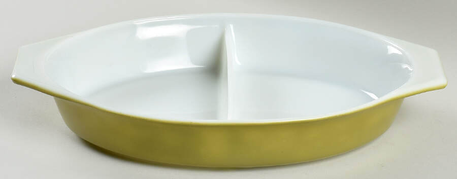 Spring Blossom (Large Flowers) 1 Qt Oval Divided Casserole No Lid by Corning Corelle-1