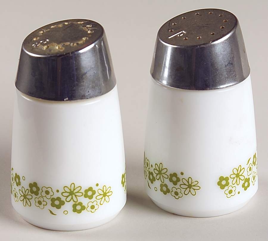 Spring Blossom (Large Flowers) Salt & Papper Set with Metal Lids by Corning Corelle-1