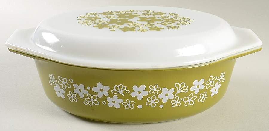 Spring Blossom (Large Flowers) 2.5 Quart Oval Covered Casserole by Corning Corelle-1