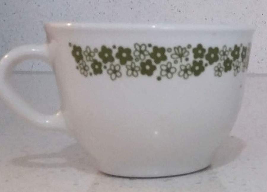 Spring Blossom (Large Flowers) Flat Demitasse Cup by Corning Corelle-1