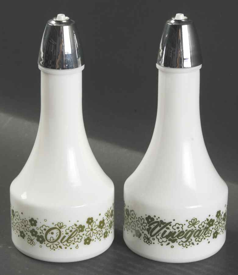 Spring Blossom (Large Flowers) Oil and Vinegar Shakers with Plastic Lids by Corning Corelle-1