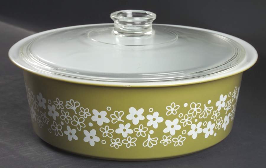 Spring Blossom (Large Flowers) 4 Quart Round Covered Casserole by Corning Corelle-1