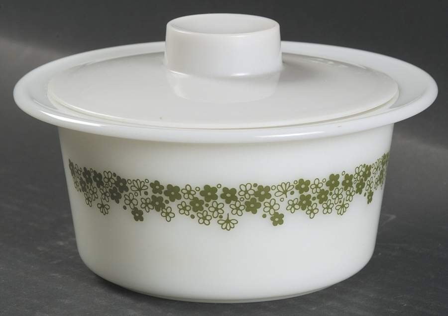 Spring Blossom (Large Flowers) Butter Tub & Lid by Corning Corelle-1