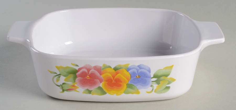 Summer Blush (Corelle) 1 Quart Square Casserole No Lid by Corning Corelle-1