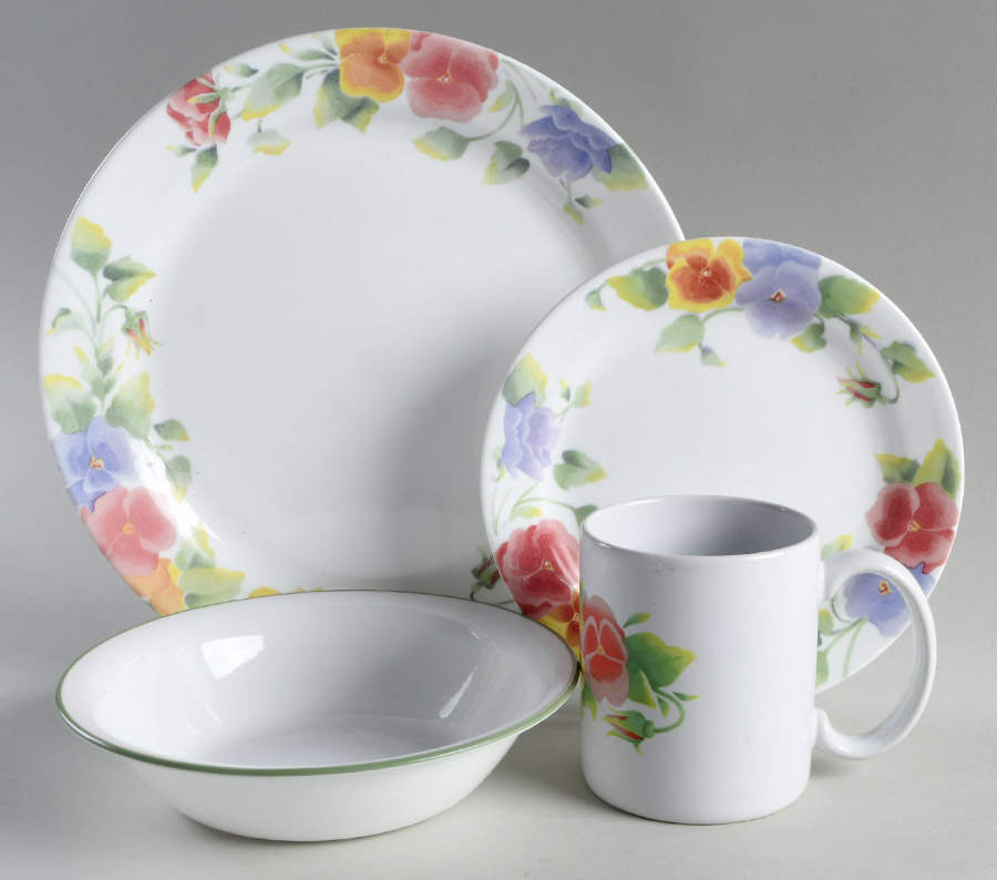 Summer Blush (Corelle) 4 Piece Place Setting by Corning Corelle-1