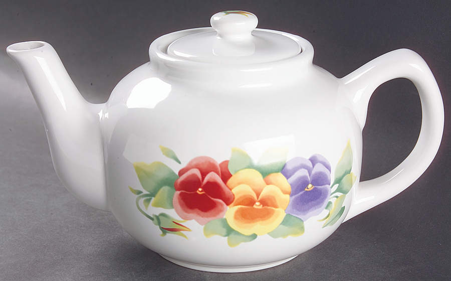 Summer Blush (Corelle) Teapot & Lid by Corning Corelle-1