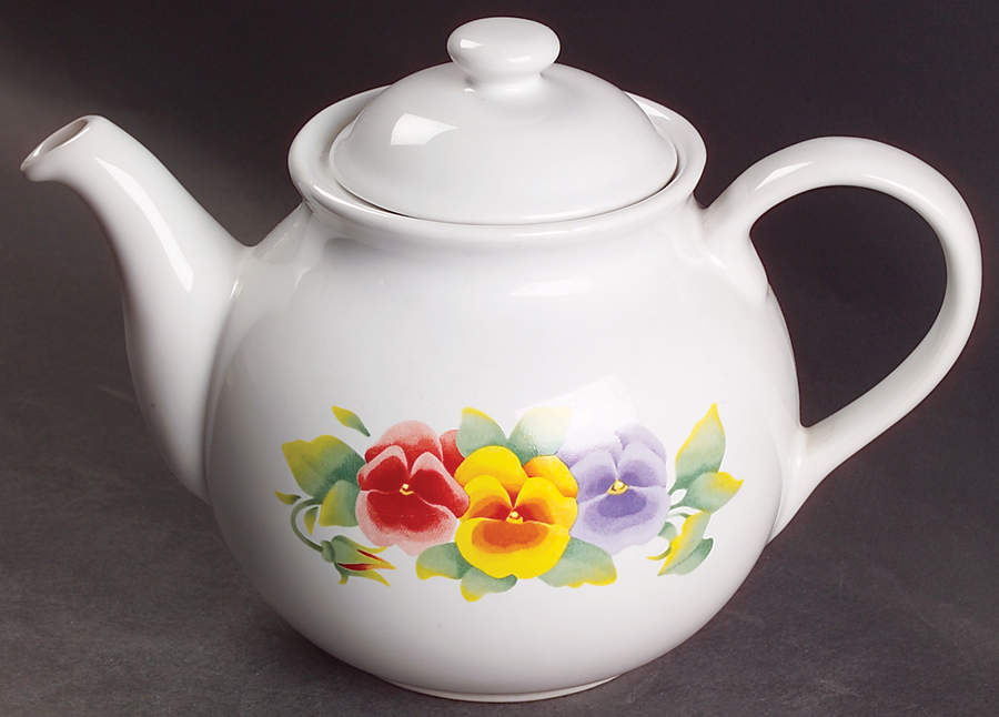 Summer Blush (Corelle) Teapot & Lid by Corning Corelle-1