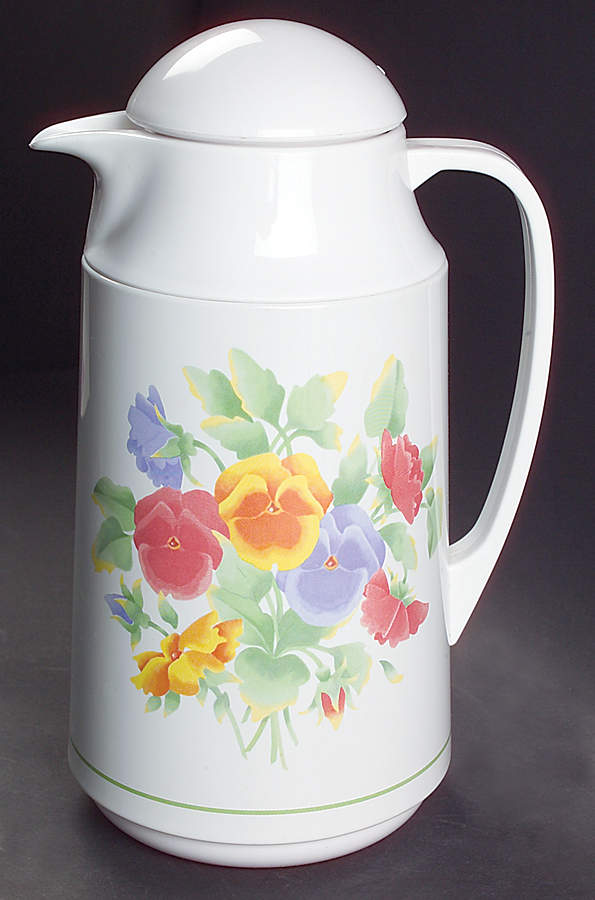 Summer Blush (Corelle) Plastic Thermos/Carafe & Lid by Corning Corelle-1