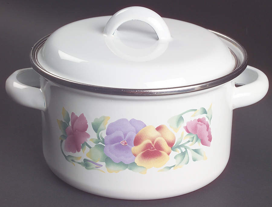 Summer Blush (Corelle) 1.25 Quart Metal Covered Casserole by Corning Corelle-1