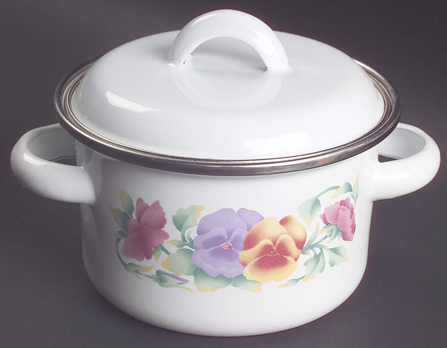 Summer Blush (Corelle) 1 Quart Metal Covered Casserole by Corning Corelle-1