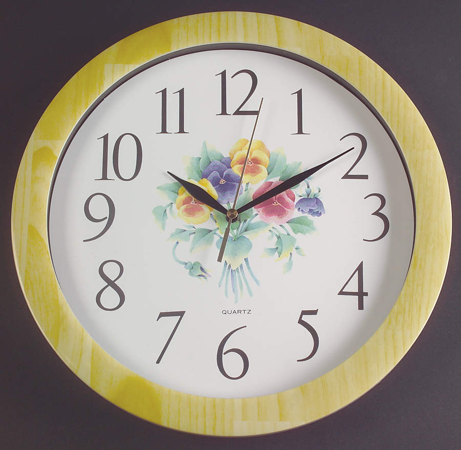 Summer Blush (Corelle) Hanging Wall Clock by Corning Corelle-1