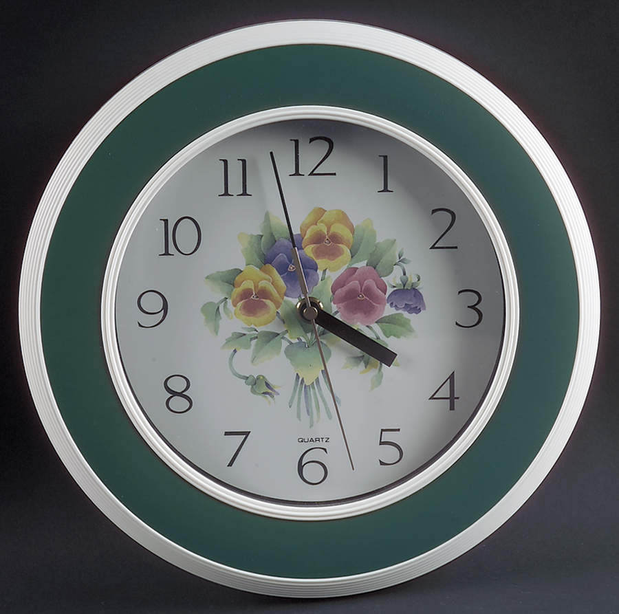 Summer Blush (Corelle) Hanging Wall Clock by Corning Corelle-1