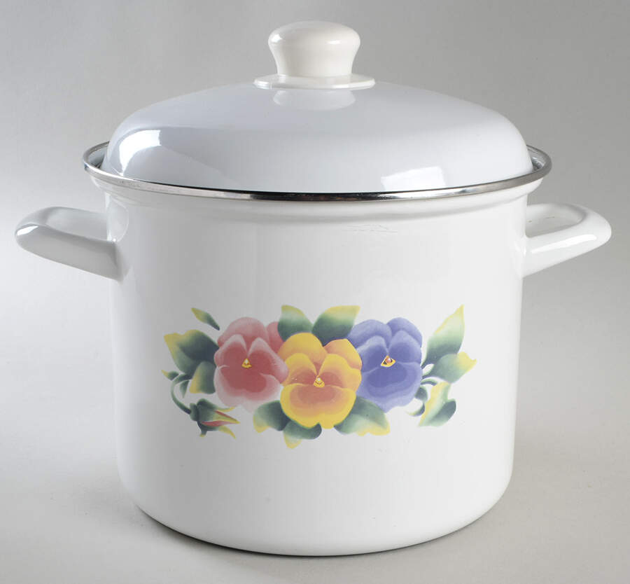 Summer Blush (Corelle) 7 Quart Metal Stockpot & Lid by Corning Corelle-1