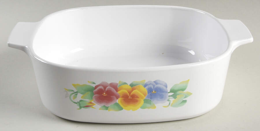 Summer Blush (Corelle) 1.5 Quart Square Casserole No Lid by Corning Corelle-1