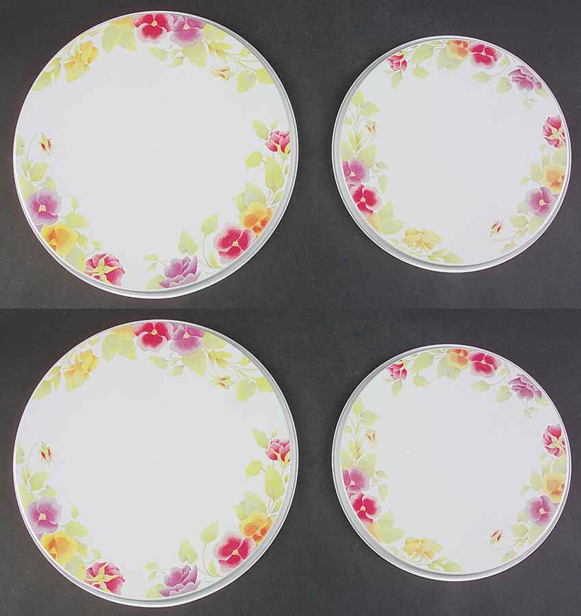 Summer Blush (Corelle) Stove Cover Set-Steel 2 8" & 2 10" Round Covers by Corning Corelle-1