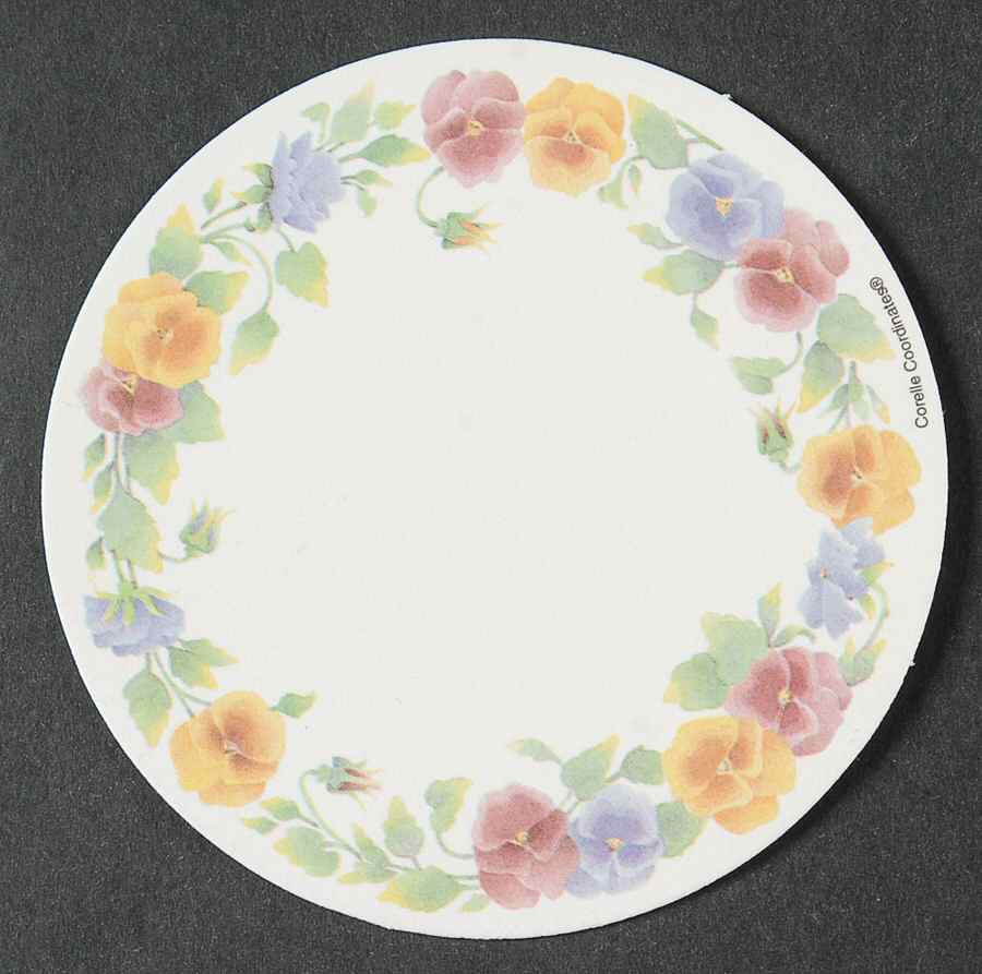 Summer Blush (Corelle) Vinyl Coaster by Corning Corelle-1